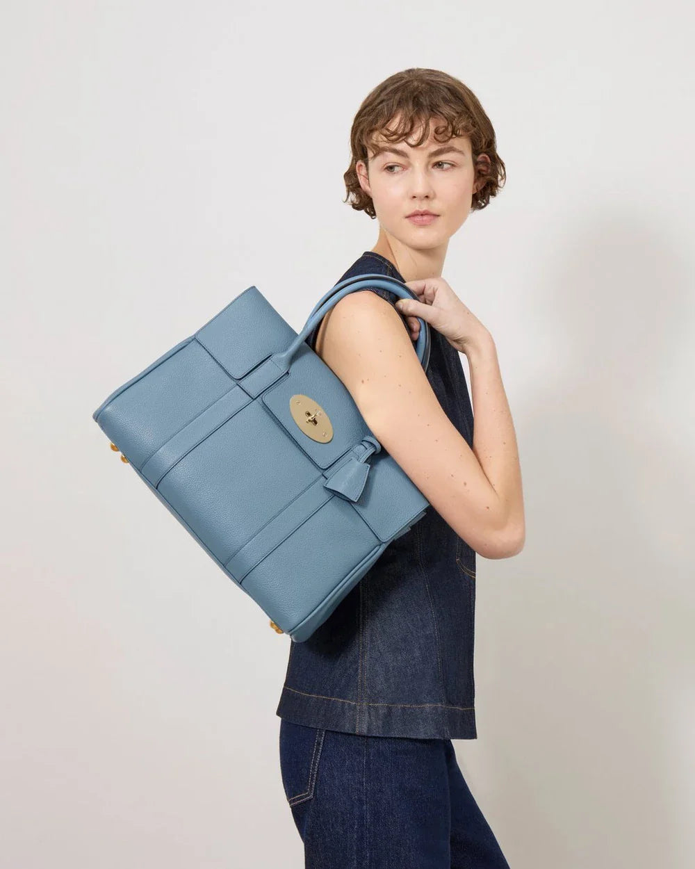 Bayswater Brighton Blue Small Classic Grain