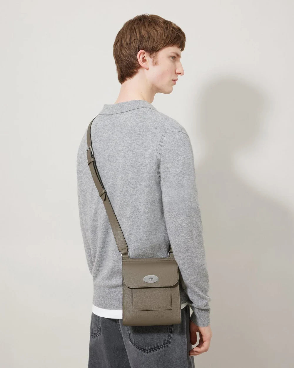 Small Antony Linen Green Small Classic Grain