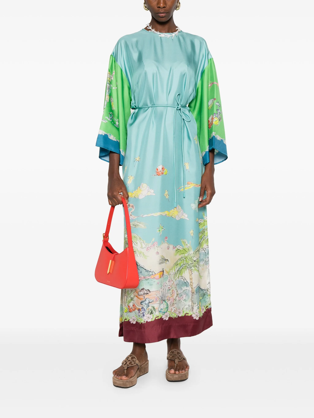 Daria Silk Midi Dress