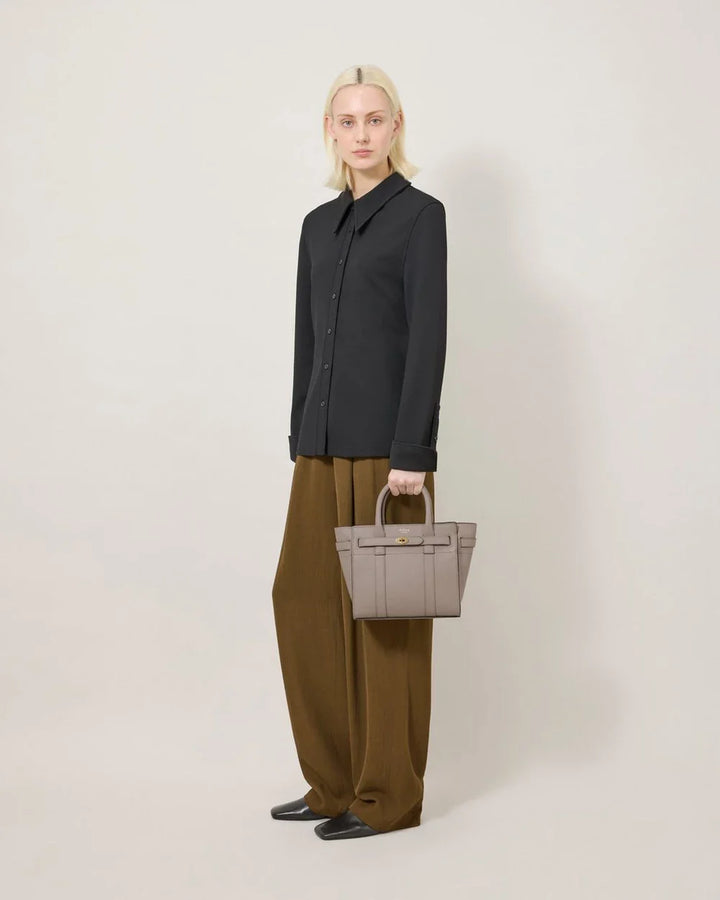 Mini Zipped Bayswater Cashmere Taupe Small Classic Grain