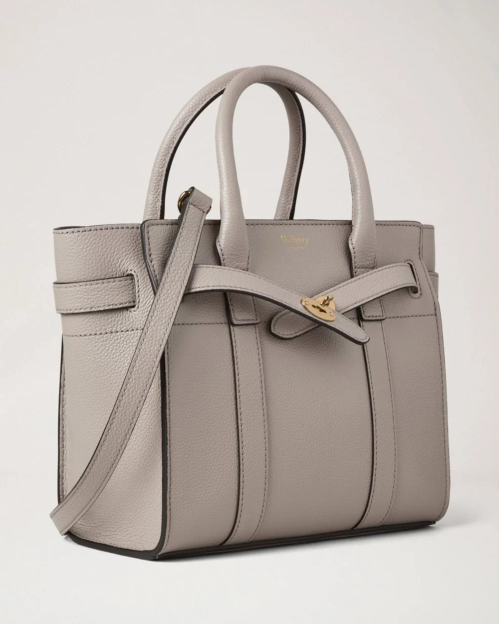 Mini Zipped Bayswater Cashmere Taupe Small Classic Grain