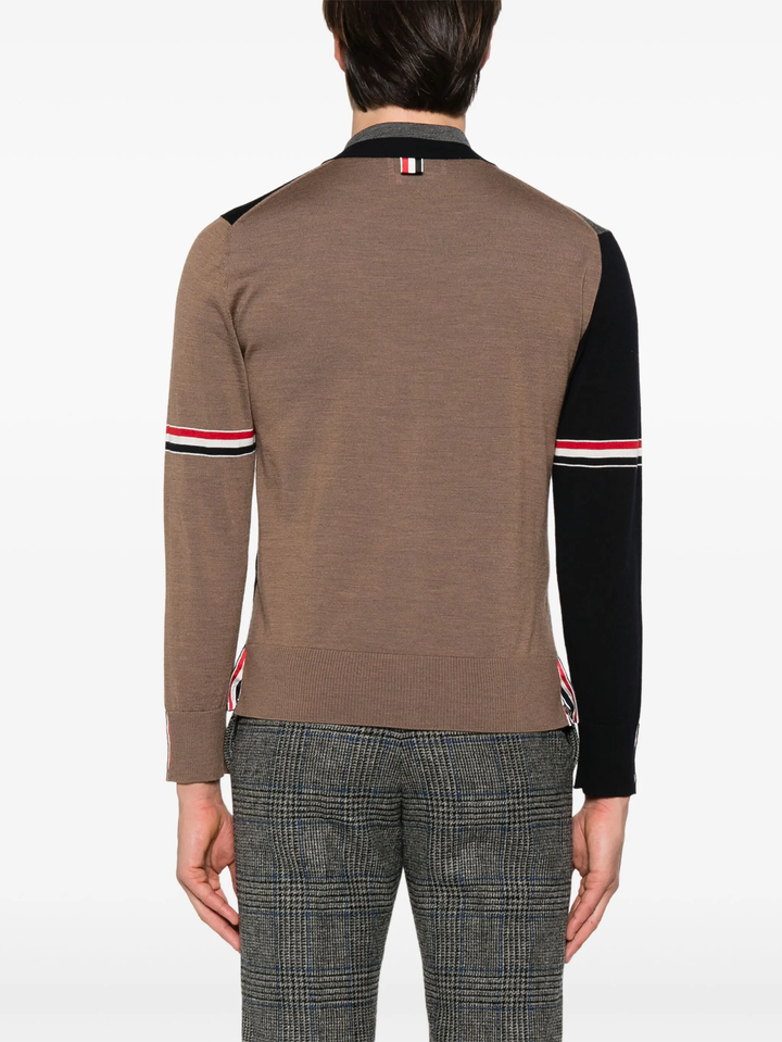 Fine Merino Wool Funmix V Neck Cardigan