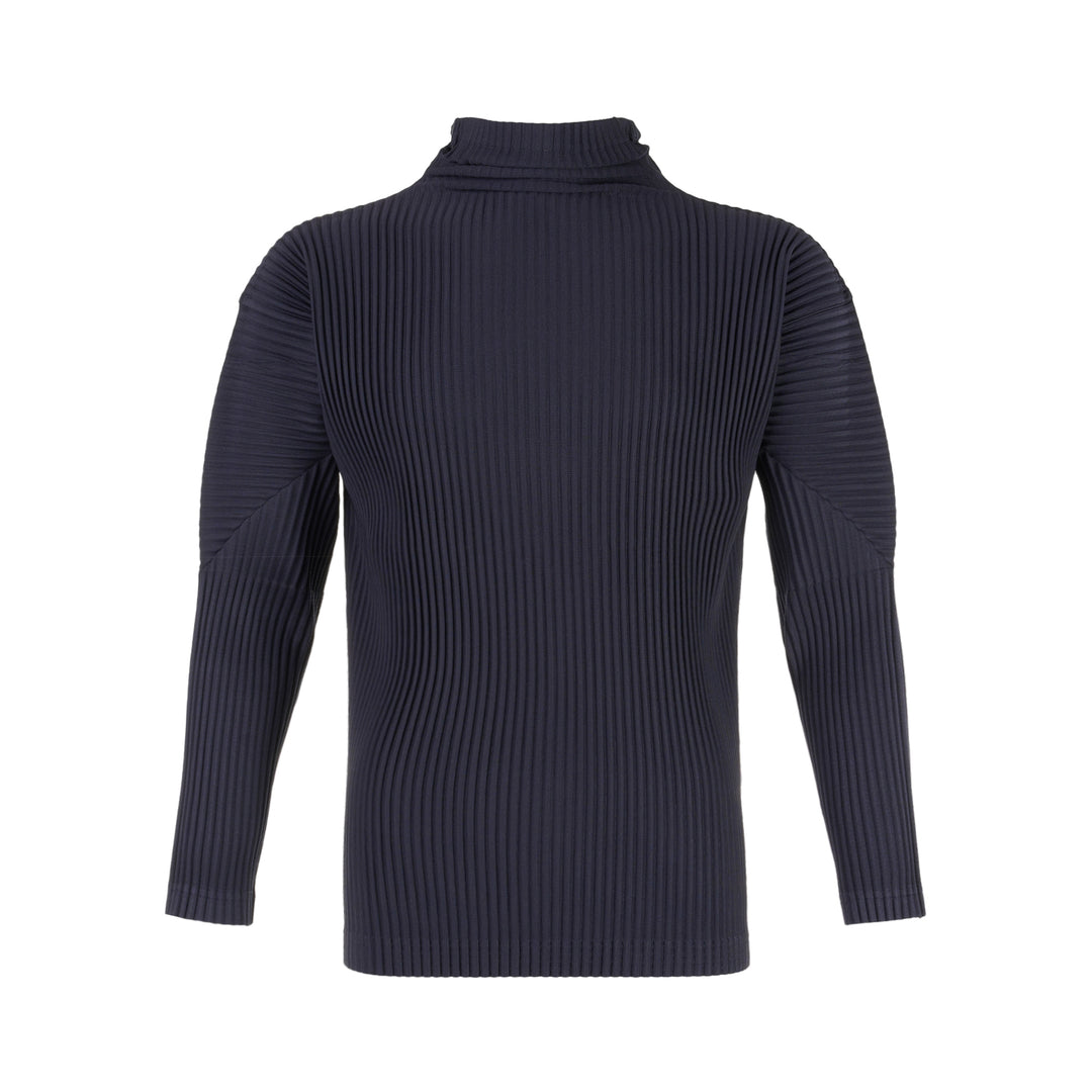 Ribbed Turtleneck Long Sleeve Top