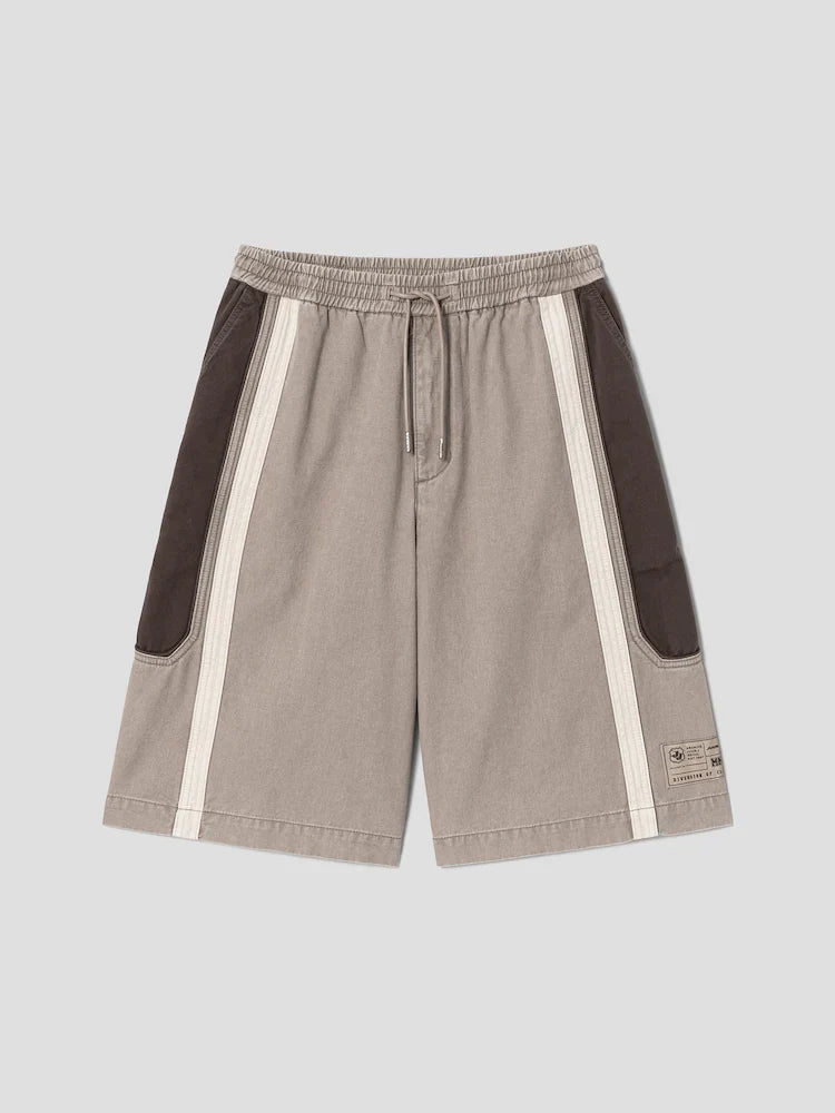 Denim Track Shorts