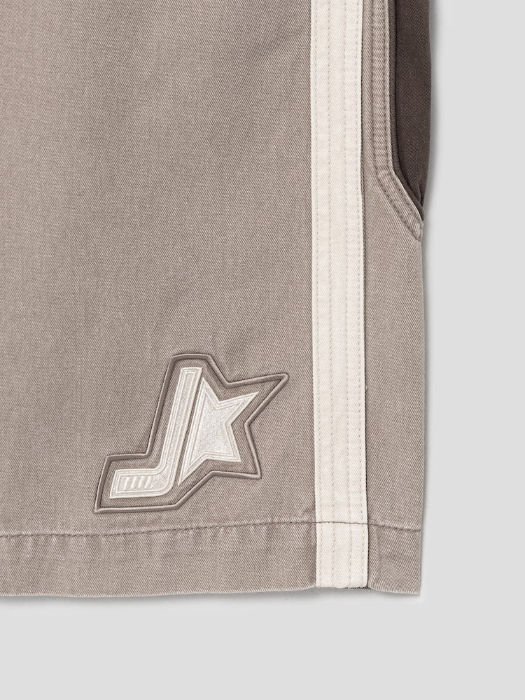 Denim Track Shorts