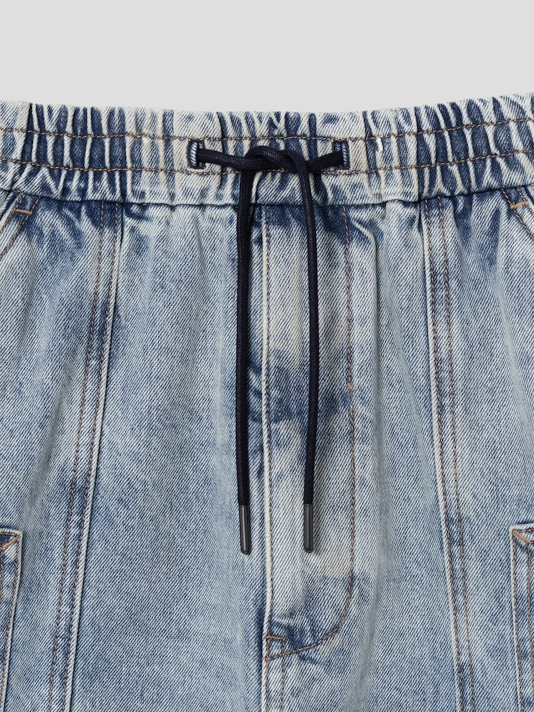 Denim Long Shorts