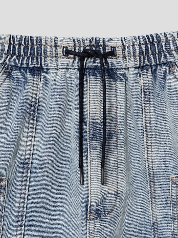 Denim Long Shorts