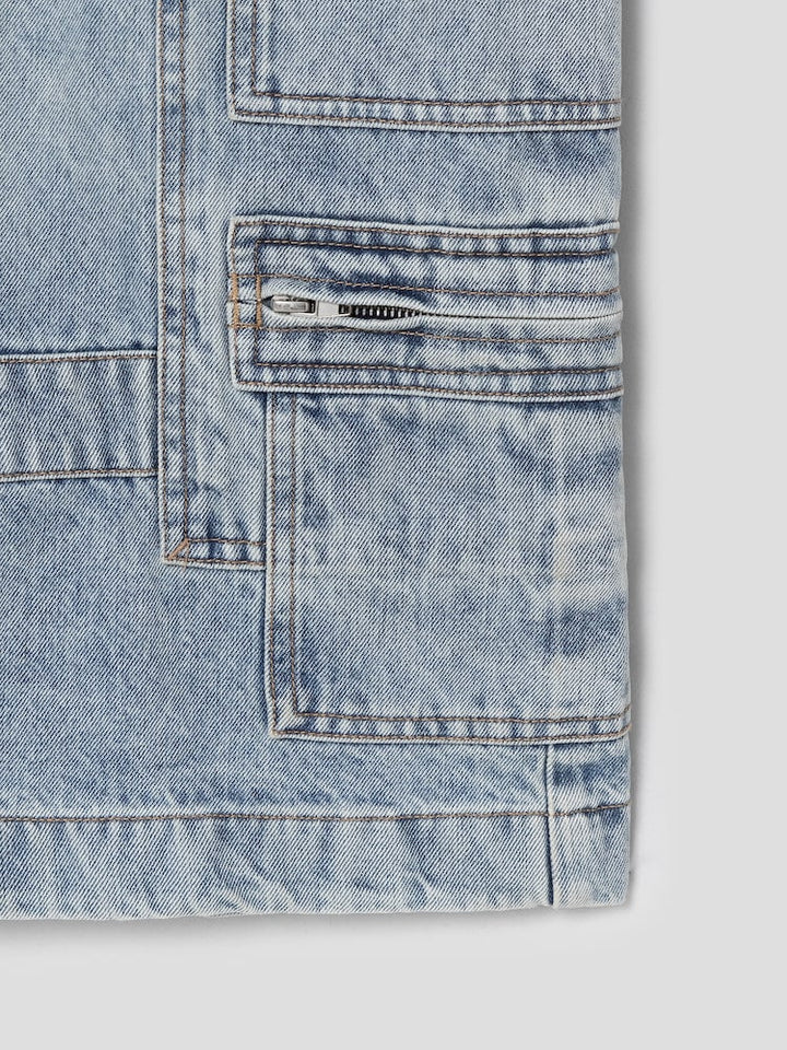 Denim Long Shorts