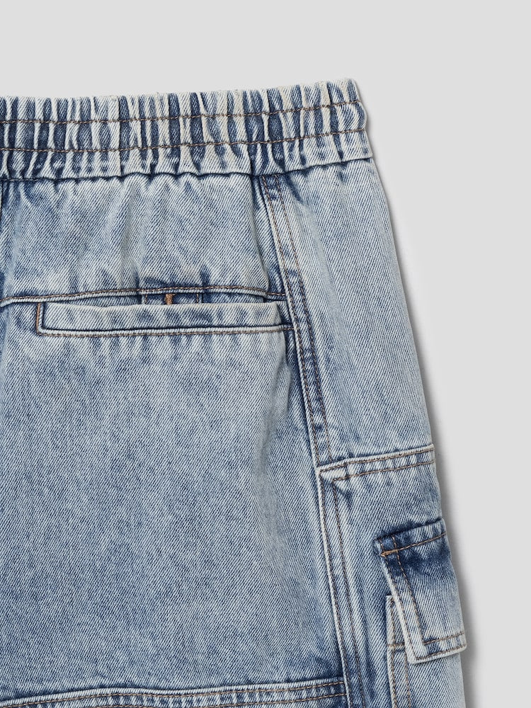 Denim Long Shorts