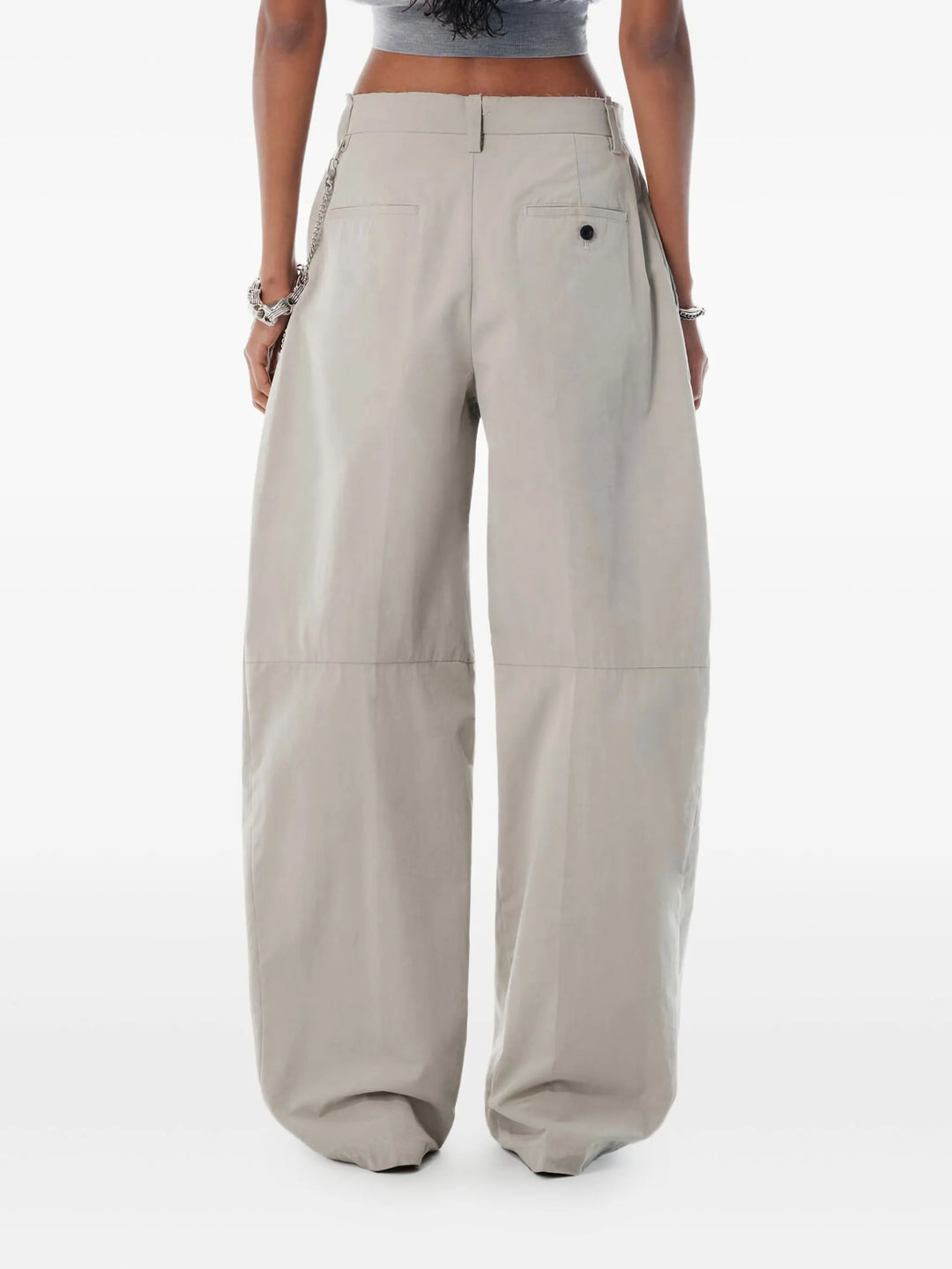 Mid-Rise Trouser With Chain Detail
