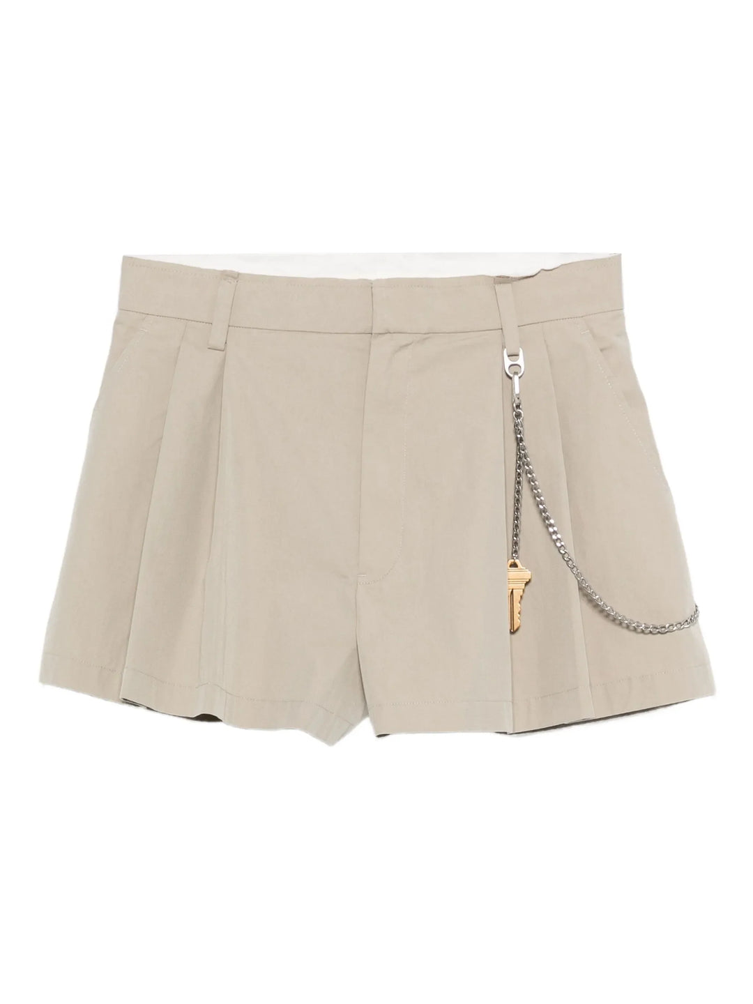 High-Rise Short With Chain Detail