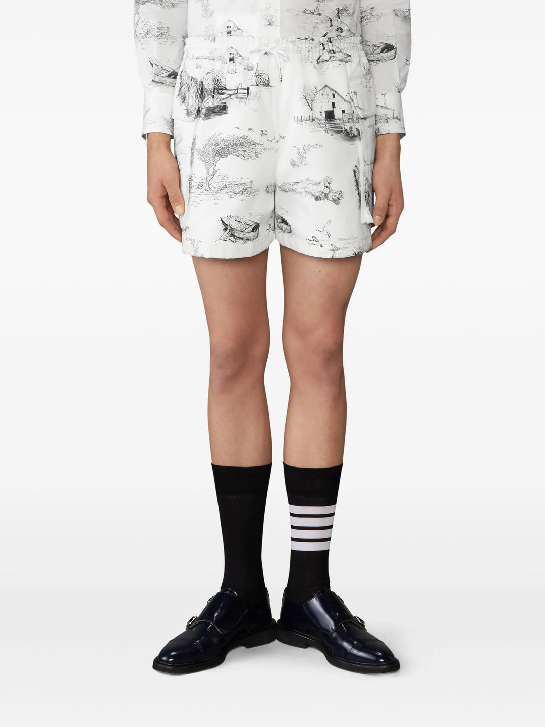 Scenic Toile Canvas Cargo Rugby Shorts
