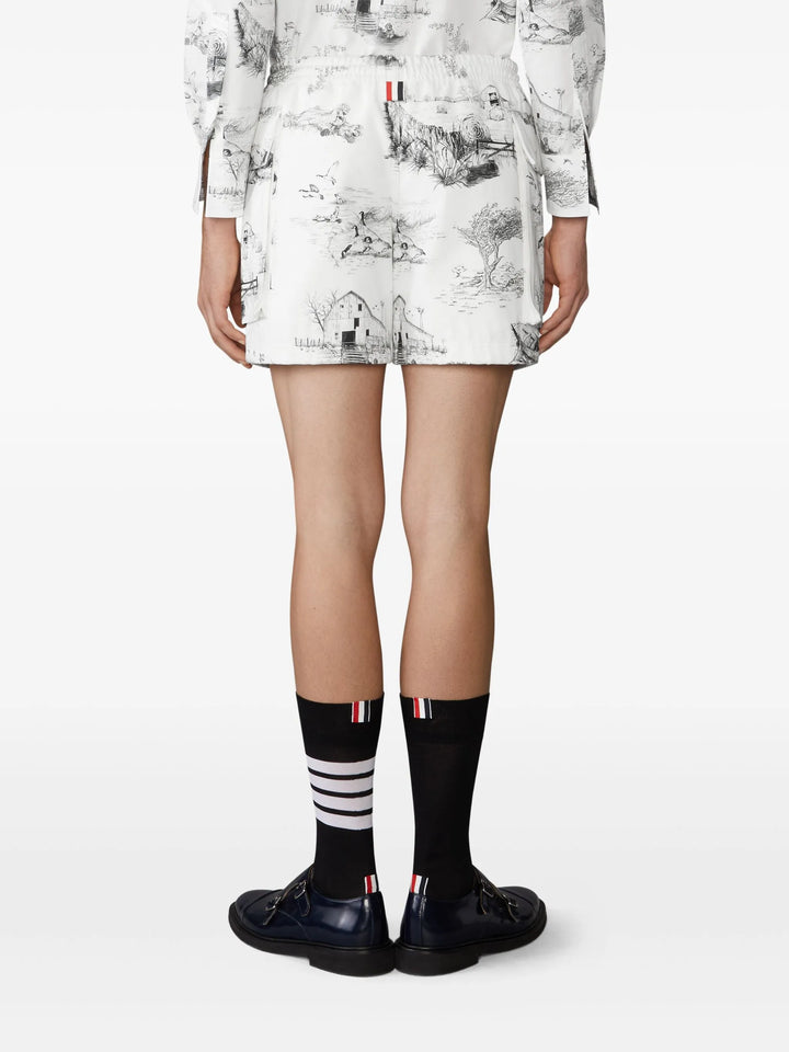 Scenic Toile Canvas Cargo Rugby Shorts