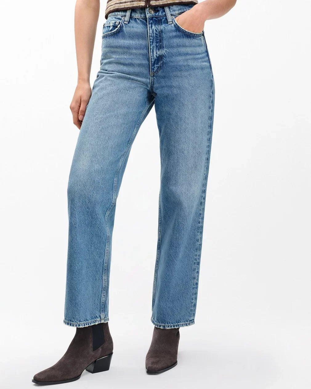 Shea High-Rise Ankle Straight Jeans