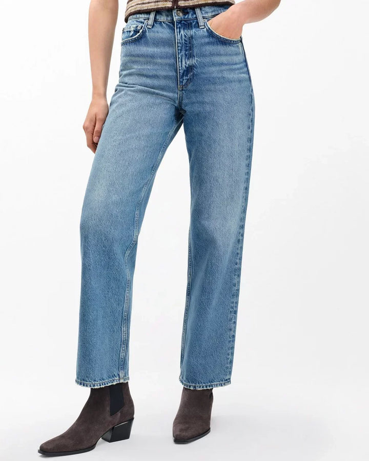 Shea High-Rise Ankle Straight Jeans