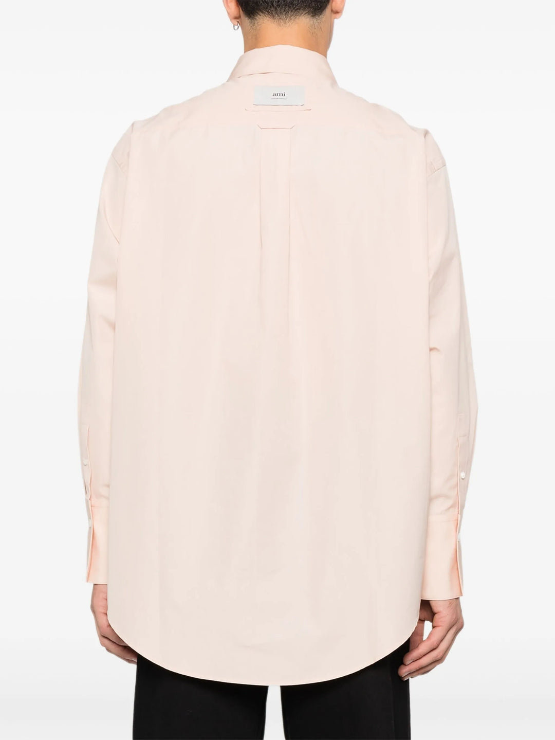 Cotton Raw Edged Oversized Shirt
