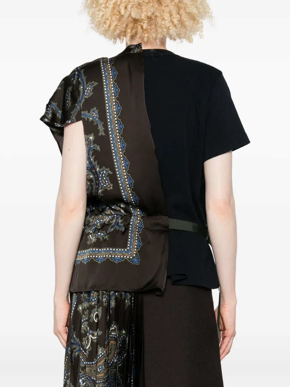 Paisley Print x Cotton Jersey Top