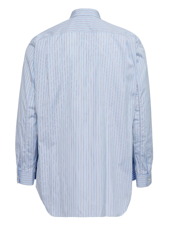 Yarn Dyed Cotton Stripe Poplin Shirt