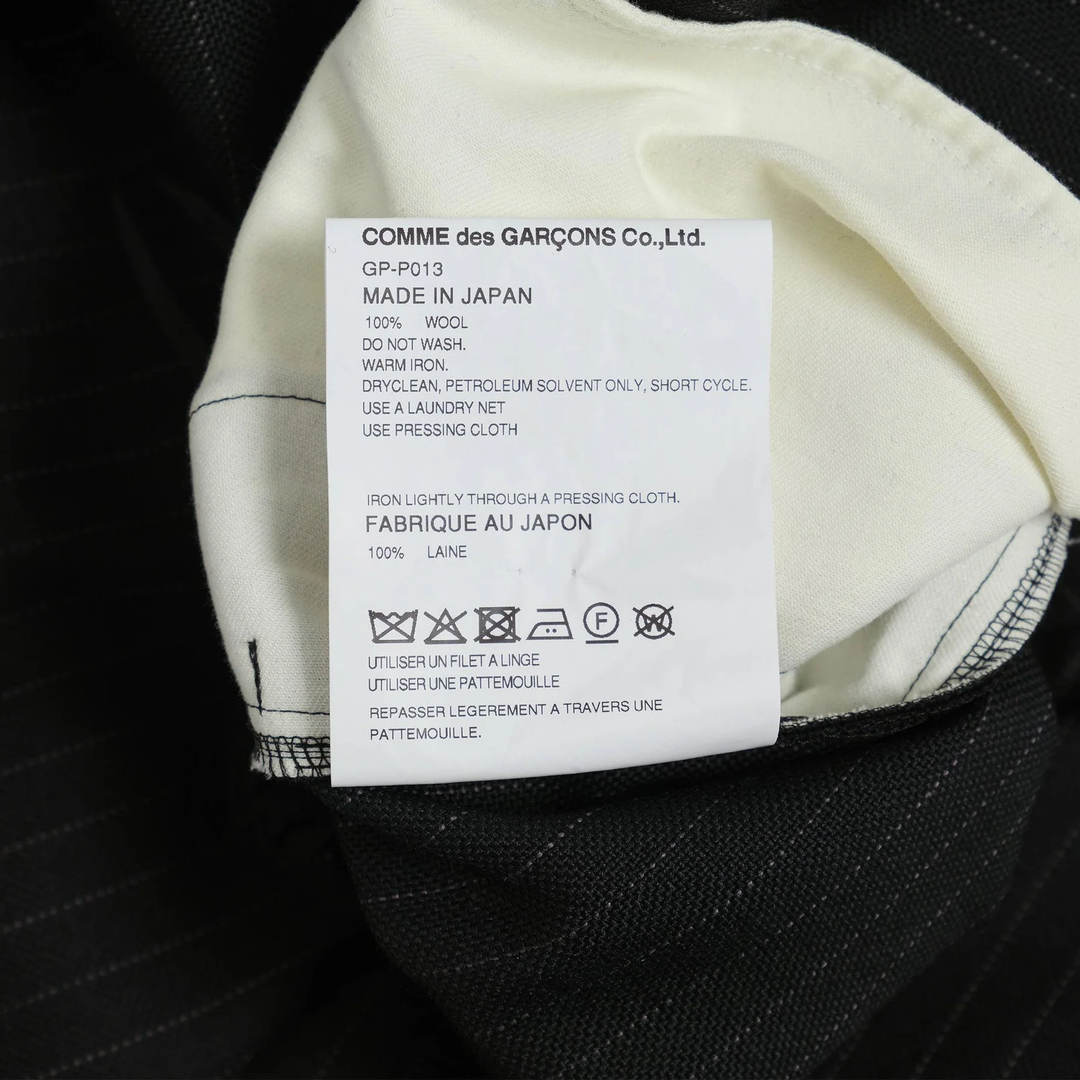 Wool Basket Stripe Hard Finish Pants