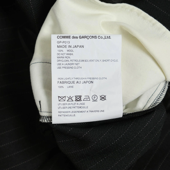 Wool Basket Stripe Hard Finish Pants