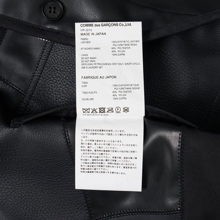 Synthetic Leather Mix Blouson