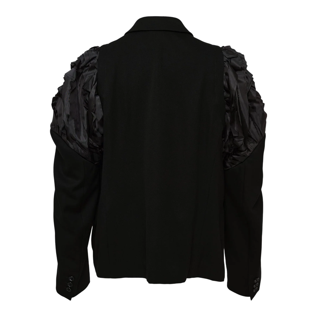 Formal Wool Doeskin x Polyester Jacket