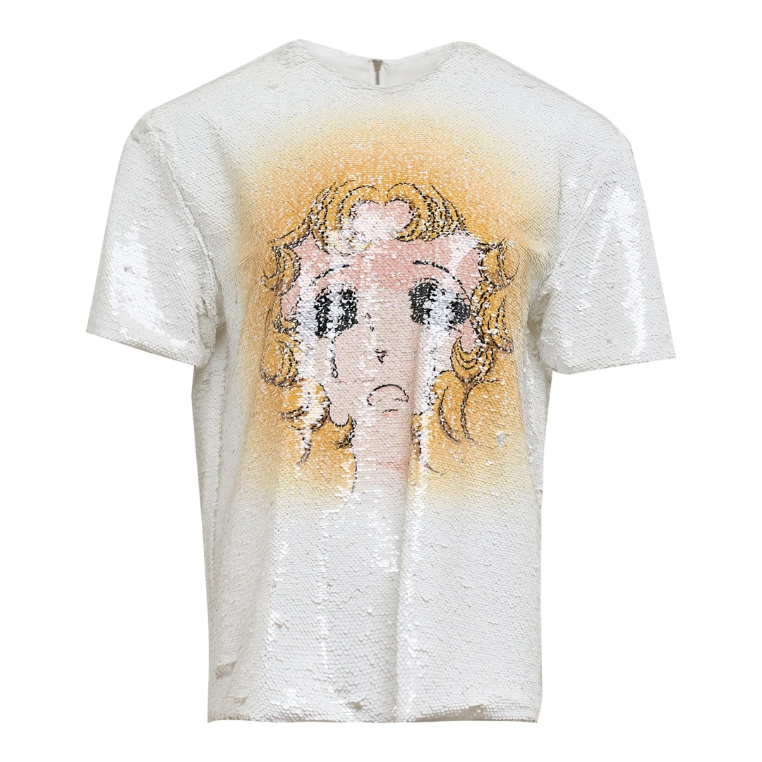 Crying Girl Sequin Top