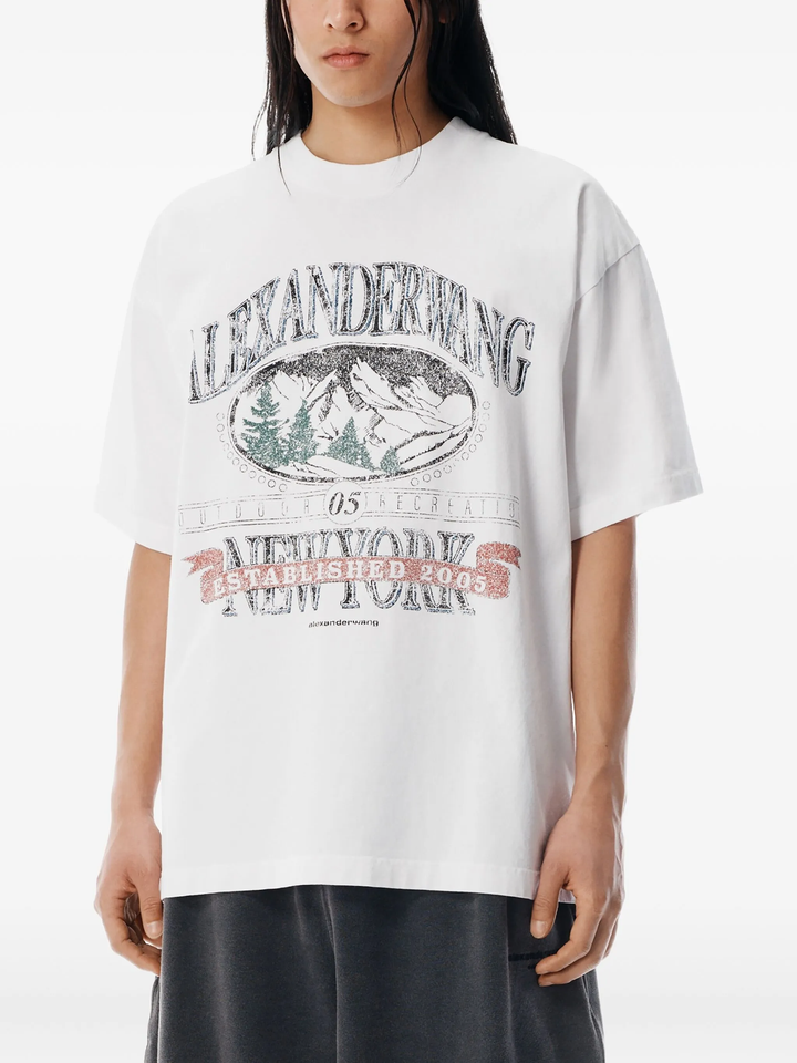 Sunfade-Effect Wash Jersey Tee