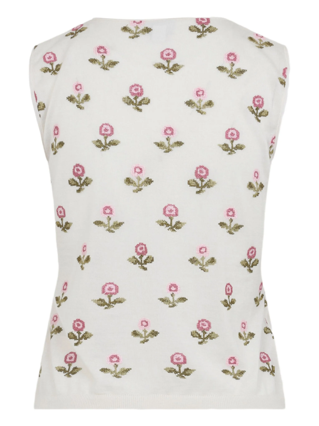 Floral Embroidered Knit Top