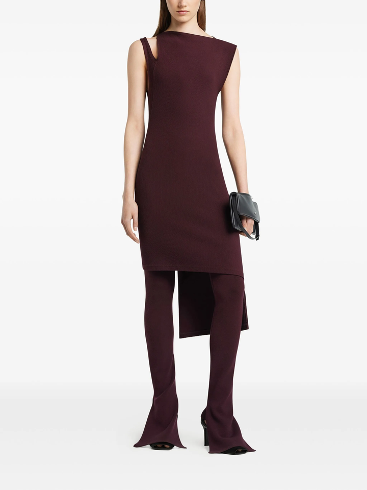 Oblique Square Rib Dress