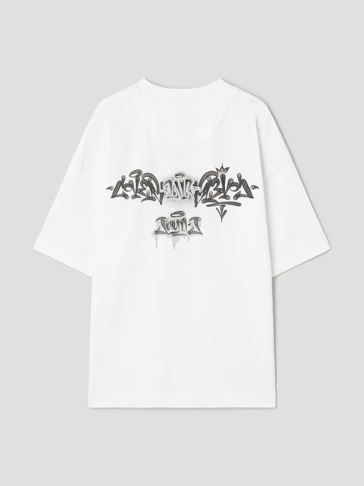 Tatto Graphic Semi Over Fit T-Shirt