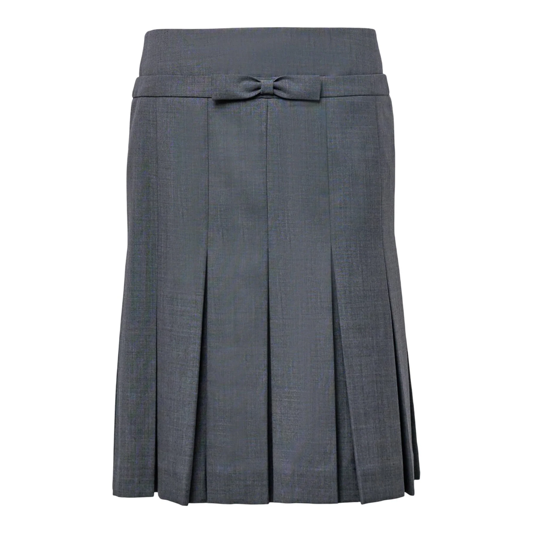 Bow Waist Pleated Skirt