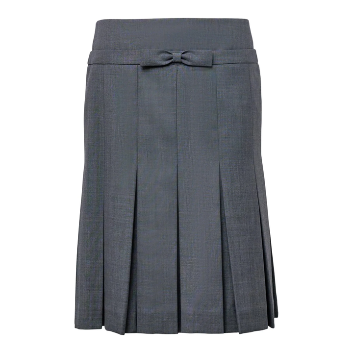 Bow Waist Pleated Skirt