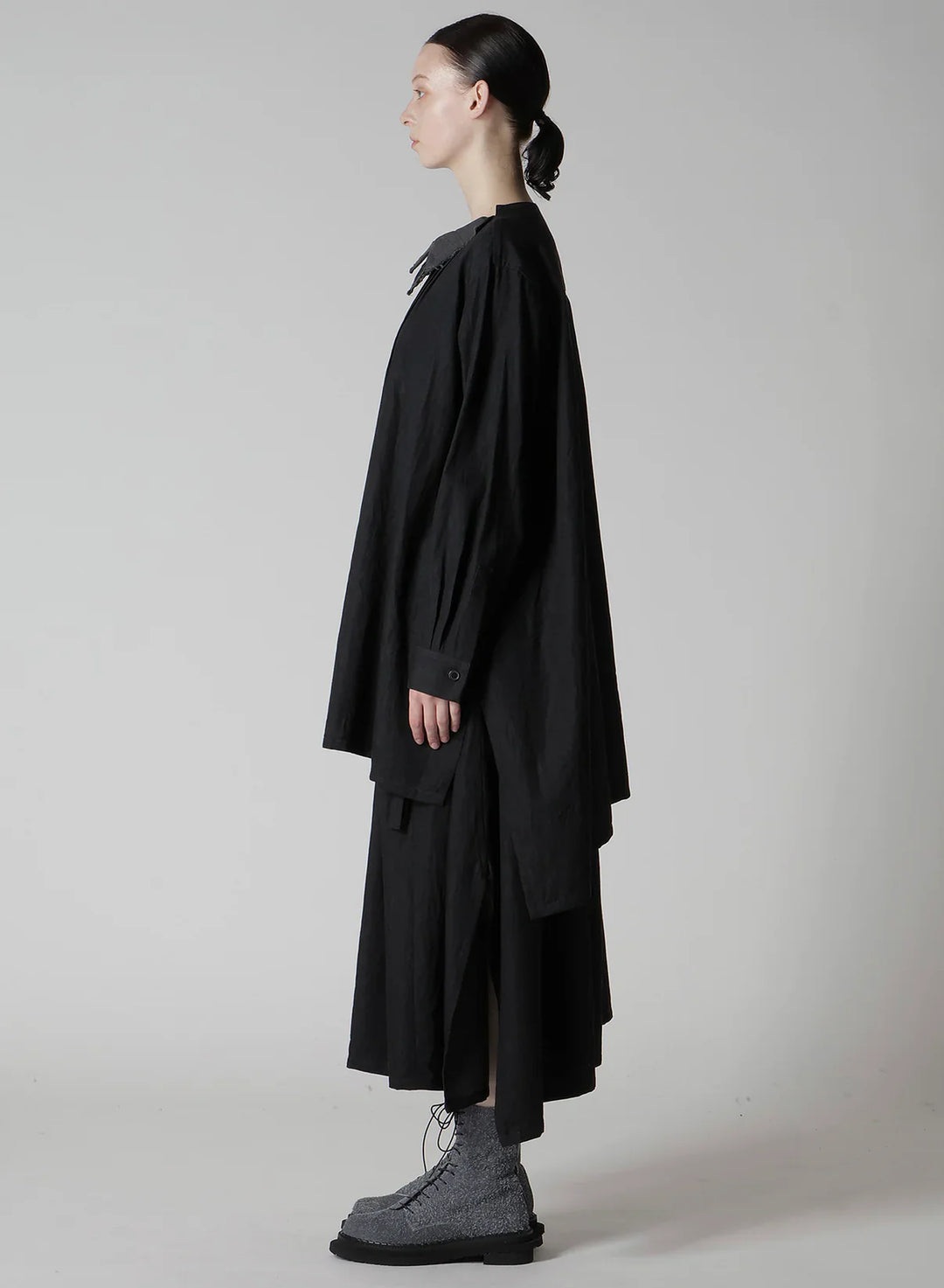 Pintuck Asymmetry Blouse