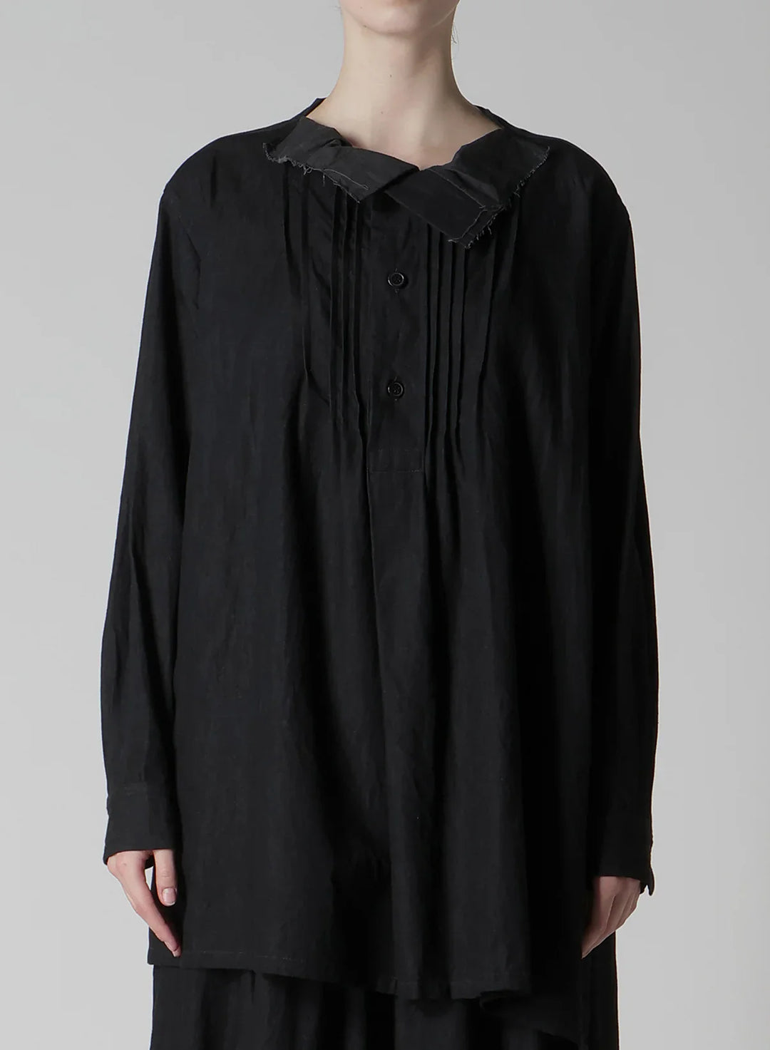 Pintuck Asymmetry Blouse