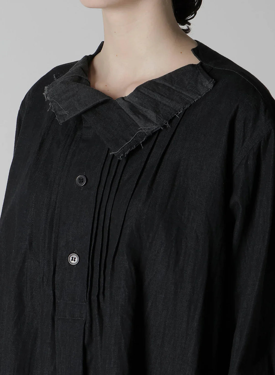 Pintuck Asymmetry Blouse