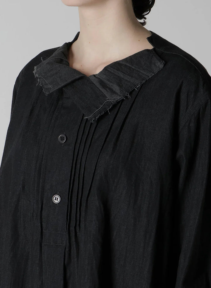 Pintuck Asymmetry Blouse