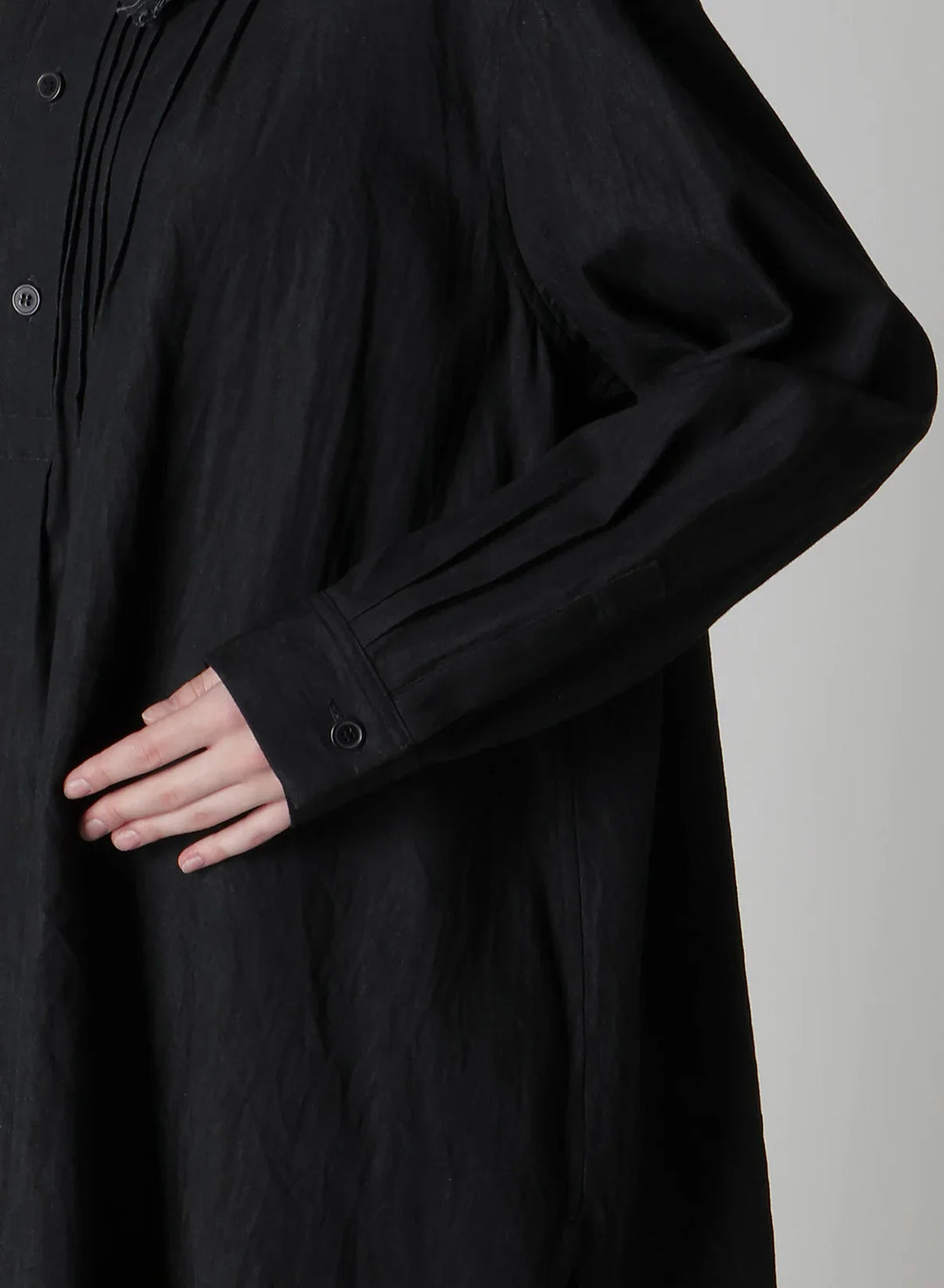 Pintuck Asymmetry Blouse