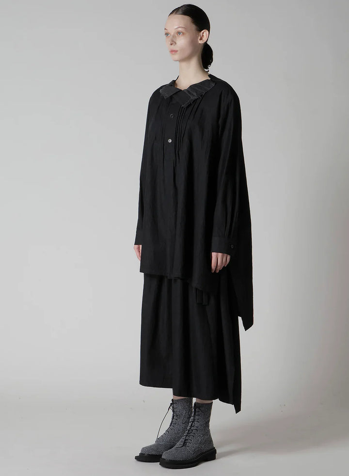 Pintuck Asymmetry Blouse