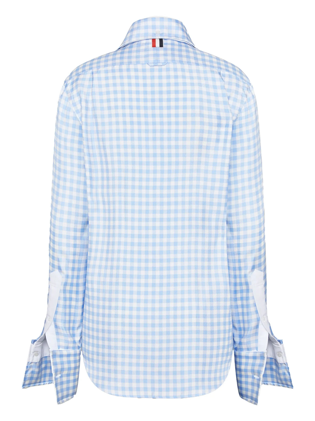 Silk Twill Gingham Shirt