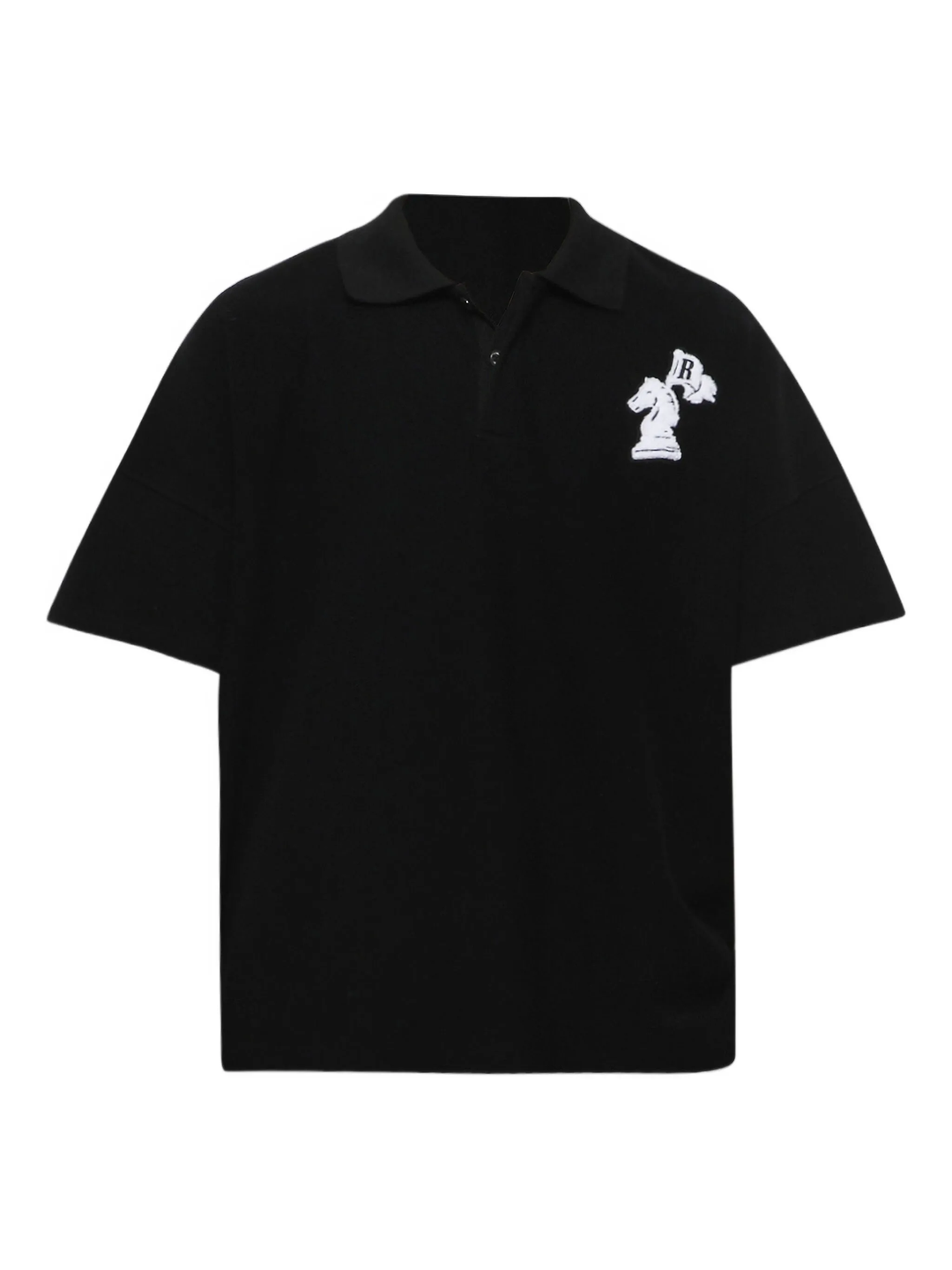 Pique Boxy Polo Shirt