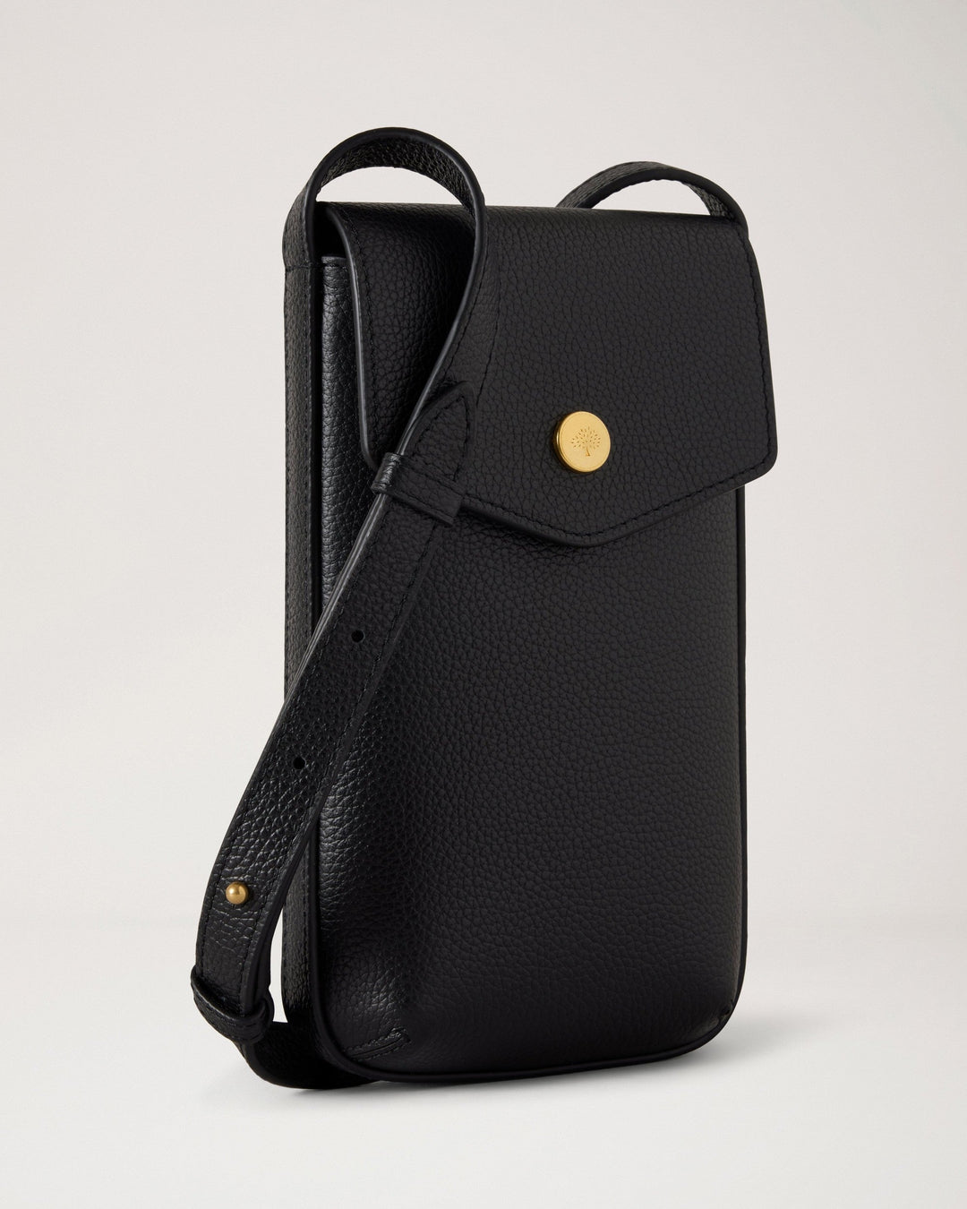 Press Stud Phone Pouch Small Classic Grain