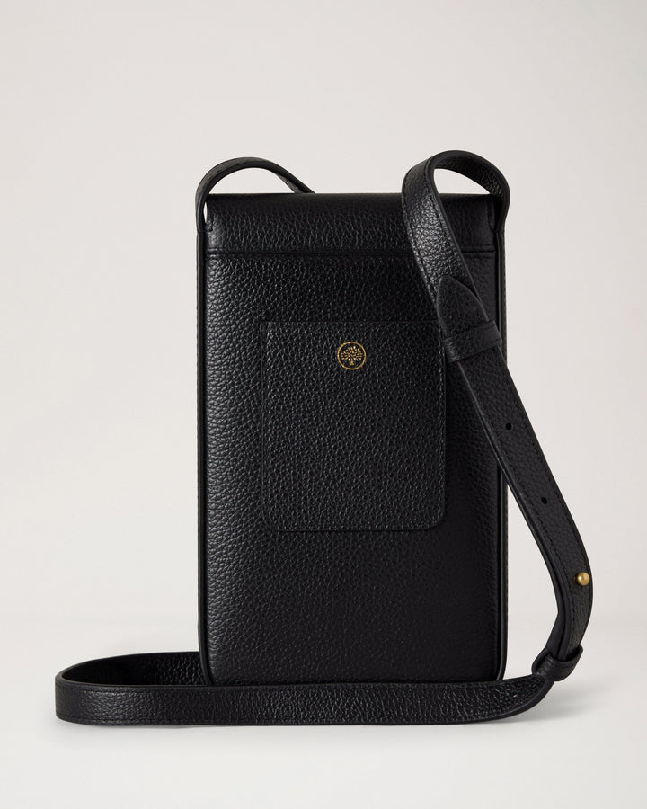 Press Stud Phone Pouch Small Classic Grain