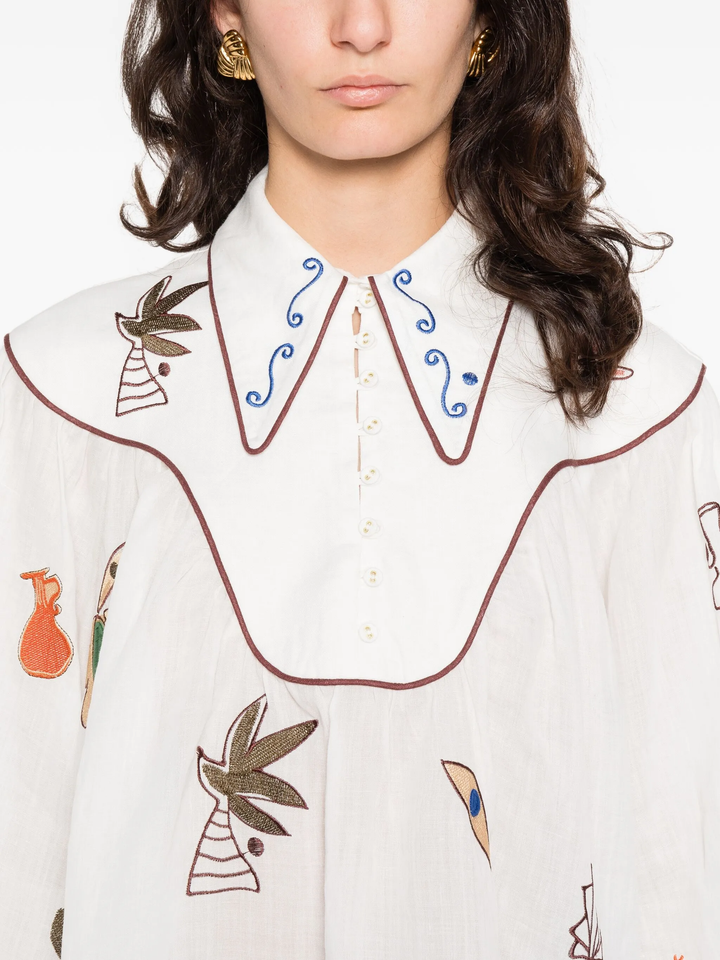 Mina Embroidered Blouse