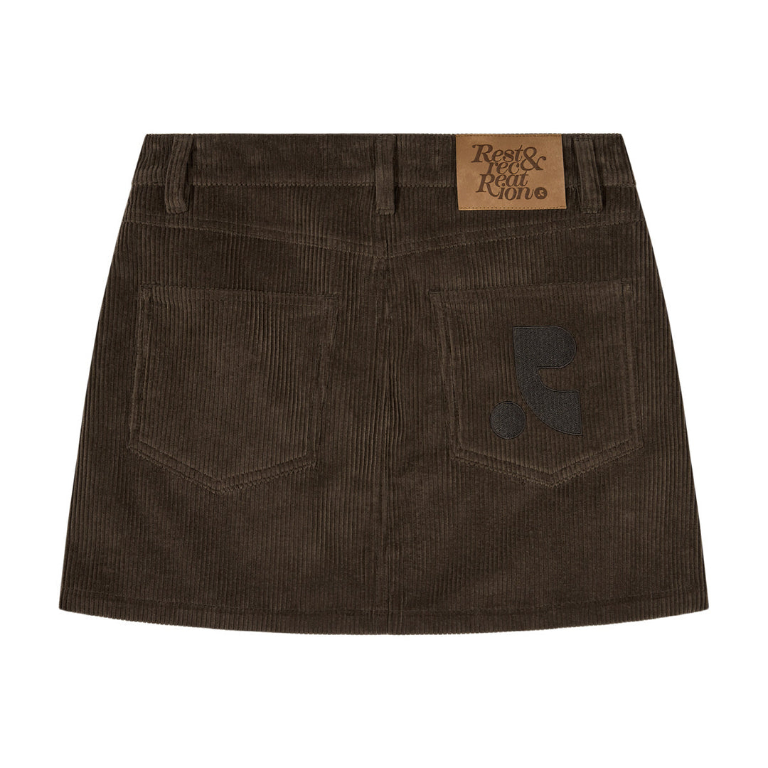 Corduroy Unbalance Skirt