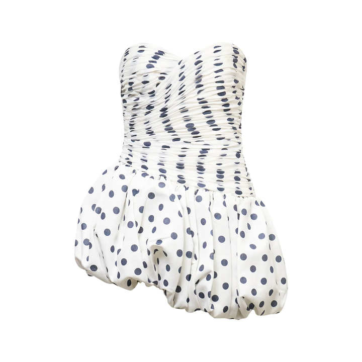 Polka Dot Balloon Mini Dress