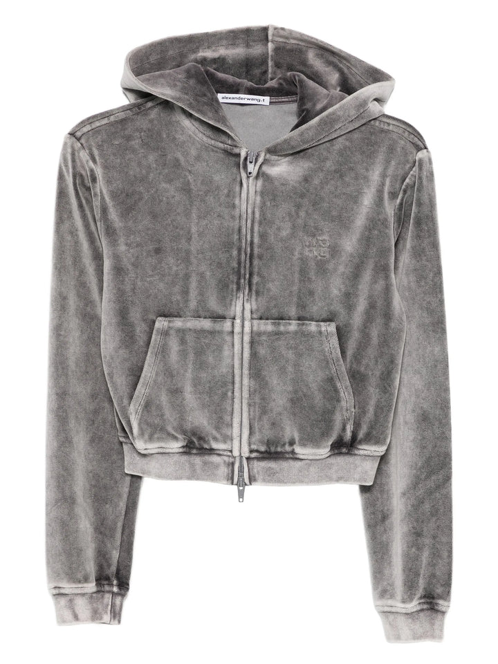 Shrunken Zip-Up Hoodie