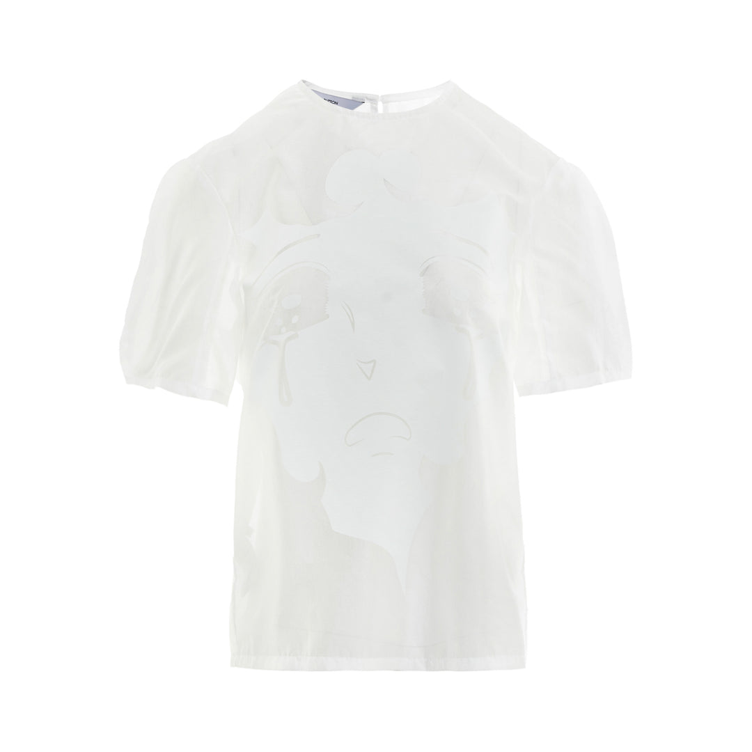 pushBUTTON White Crying Girl Printed Shirt – Available at Club 21, Official Retailer in Singapore, Malaysia & Thailand with Global Shipping Online