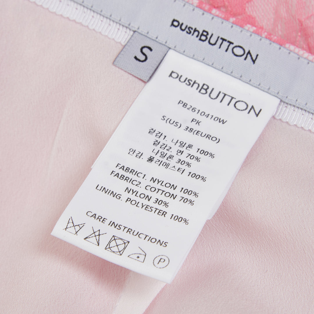 pushBUTTON Pink Wave Lace Sheer Midi Skirt – Available at Club 21, Official Retailer in Singapore, Malaysia & Thailand with Global Shipping Online
