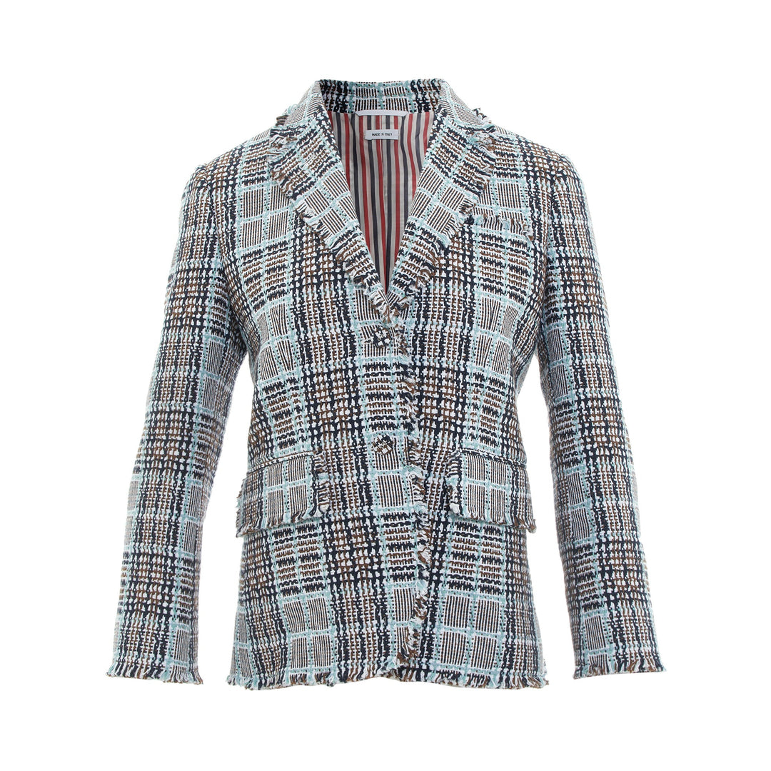 Thom Browne Narrow Shoulder Classic Sportcoat – Available at Club 21, Official Retailer in Singapore, Malaysia & Thailand with Global Shipping Online